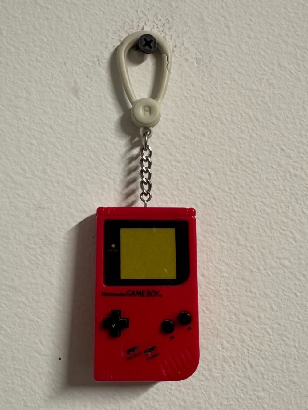 Nintendo Gameboy Red Backpack Buddies Keychain Retro
